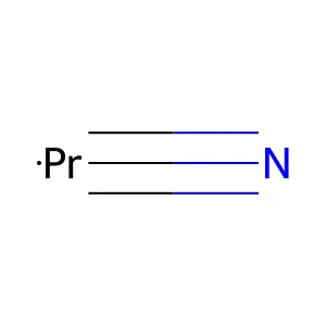 Praseodymium nitride (PrN) structure