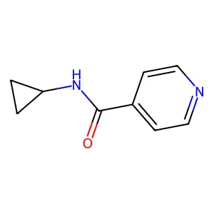 Isonicotinamide, N-cyclopropyl- structure