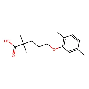 Gemfibrozil structure