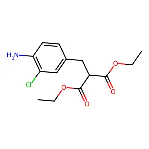 Diethyl (4-amino-3-chlorophenyl)methylmalonate structure