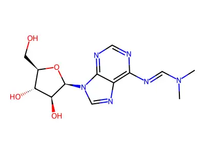 N'-[9-[3,4-dihydroxy-5-(hydroxymethyl)oxolan-2-yl]purin-6-yl structure