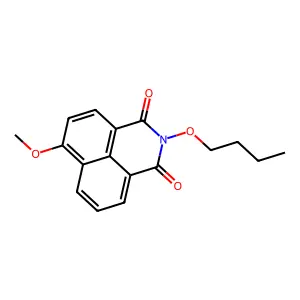 N-Butoxy-4-methoxynaphthoimide structure
