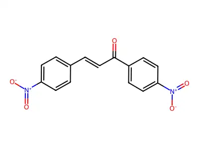 1,3-Bis(4-nitrophenyl)prop-2-en-1-one structure