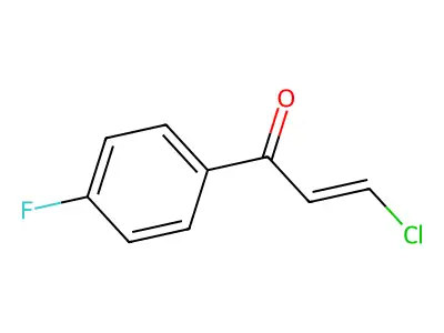 (E)-beta-Chloro-4'-fluoroacrylophenone structure