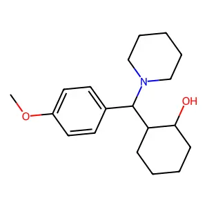 2-[(4-Methoxyphenyl)(piperidin-1-yl)methyl]cyclohexan-1-ol structure
