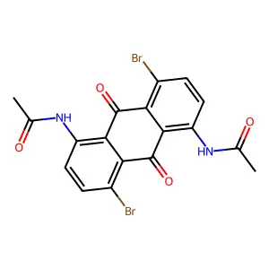 N,N'-(4,8-Dibromo-9,10-dihydro-9,10-dioxo-1,5-anthracene-diyl)bisacetamide structure