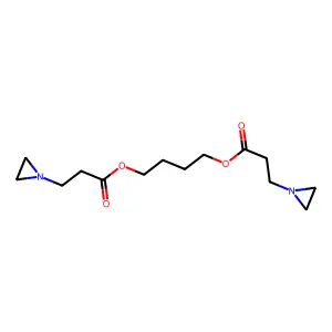 1,4-Butanediol, bis(1-aziridinepropionate) structure