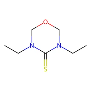 4H-1,3,5-Oxadiazine-4-thione, 3,5-diethyltetrahydro- structure