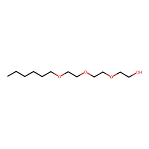 Triethylene glycol hexyl ether structure