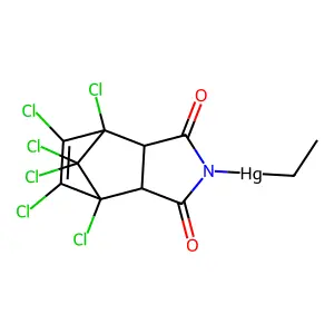 Ethylmercurichlorendimide structure