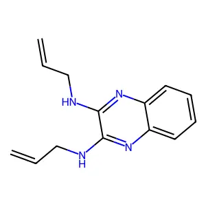 2,3-Quinoxalinediamine, N2,N3-di-2-propen-1-yl- structure