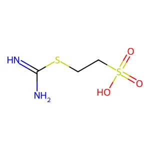 2-(Carbamimidoylsulfanyl)ethanesulfonic acid structure