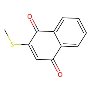 2-Methylthio-1,4-naphthoquinone structure