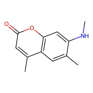 4,6-Dimethyl-7-(methylamino)-2H-1-benzopyran-2-one structure
