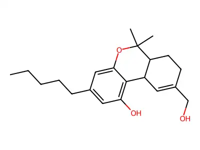 11-hydroxy-Delta(9)-tetrahydrocannabinol structure