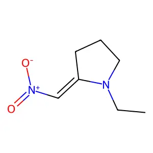 1-Ethyl-2-(nitromethylidene)pyrrolidine structure