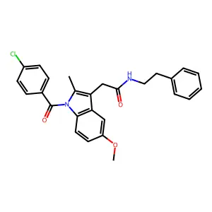 N-(2-Phenylethyl)indomethacin Amide structure