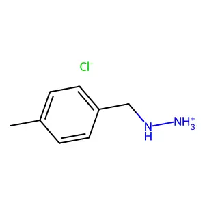 Hydrazine, (p-methylbenzyl)-, hydrochloride structure