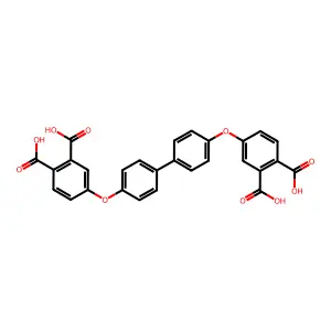 1,2-Benzenedicarboxylic acid, 4,4'-[[1,1'-biphenyl]-4,4'-diylbis(oxy)]bis- structure