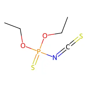 Phosphor(isothiocyanatido)thioic acid, O,O-diethyl ester structure