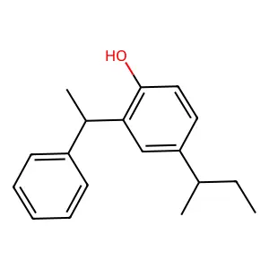 4-Sec-butyl-2-(1-phenylethyl)phenol structure