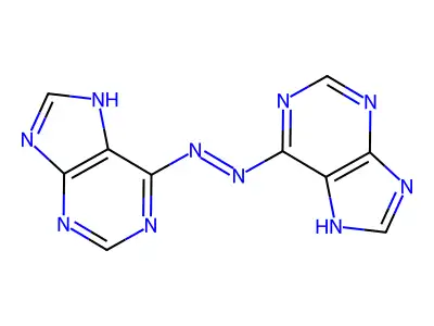 6,6'-Azopurine structure