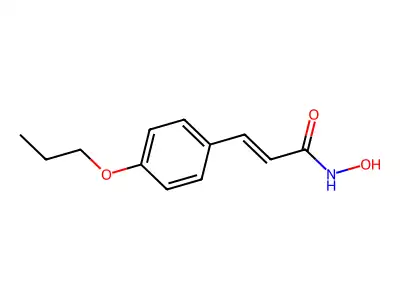 N-hydroxy-3-(4-propoxyphenyl)prop-2-enamide structure