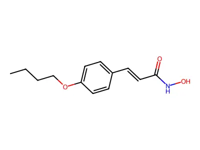 3-(4-butoxyphenyl)-N-hydroxyprop-2-enamide structure