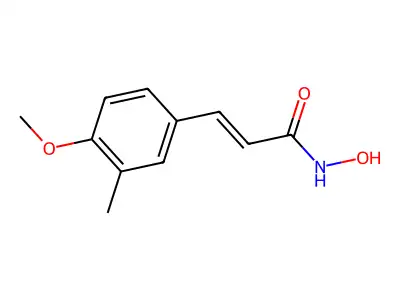 N-hydroxy-3-(4-methoxy-3-methylphenyl)prop-2-enamide structure