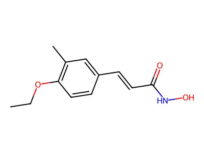 3-(4-ethoxy-3-methylphenyl)-N-hydroxyprop-2-enamide structure