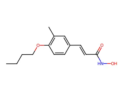 3-(4-butoxy-3-methylphenyl)-N-hydroxyprop-2-enamide structure