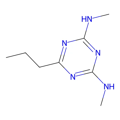 2-N,4-N-dimethyl-6-propyl-1,3,5-triazine-2,4-diamine structure
