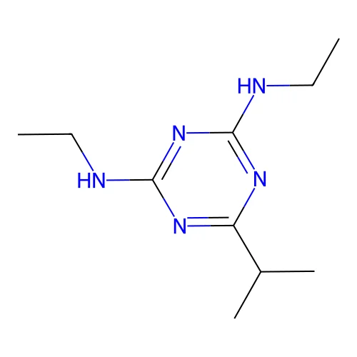 2-N,4-N-diethyl-6-propan-2-yl-1,3,5-triazine-2,4-diamine structure