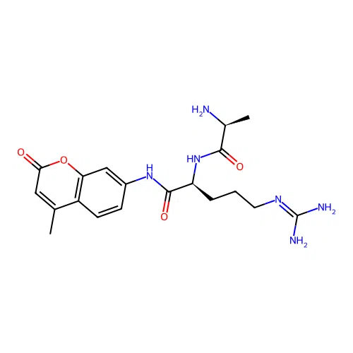 L-Argininamide, L-alanyl-N-(4-methyl-2-oxo-2H-1-benzopyran-7-yl)- structure