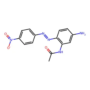 Acetamide, N-(5-amino-2-(2-(4-nitrophenyl)diazenyl)phenyl)- structure