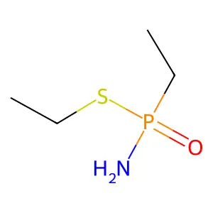 Phosphonamidothioic acid, P-ethyl-, S-ethyl ester structure
