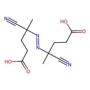 4,4-Azobis(4-cyanovaleric acid) structure