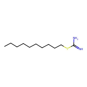 Pseudourea, 2-decyl-2-thio- structure