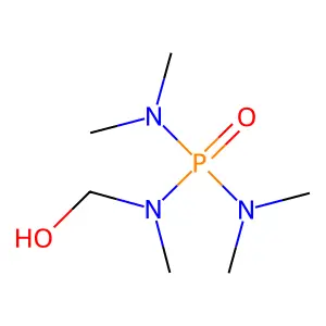 Phosphoric triamide, (hydroxymethyl)pentamethyl- structure