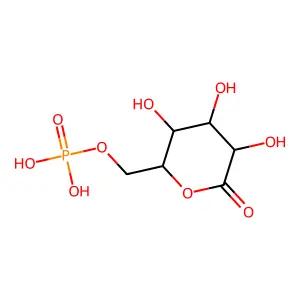 (3,4,5-Trihydroxy-6-oxooxan-2-yl)methyl dihydrogen phosphate structure