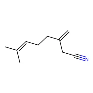 6-Octenenitrile, 7-methyl-3-methylene- structure