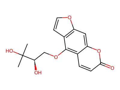 Oxypeucedanin Hydrate structure