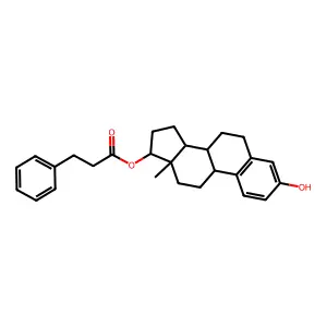 Estra-1,3,5(10)-triene-3,17-diol (17beta)-, 17-benzenepropanoate structure