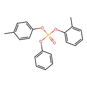 Phosphoric acid, bis(methylphenyl) phenyl ester structure
