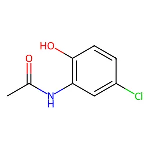 2-Acetylamino-4-chlorophenol structure