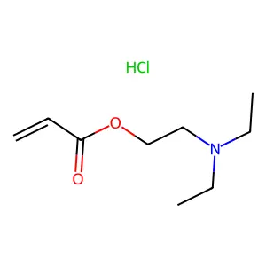 2-Propenoic acid, 2-(diethylamino)ethyl ester, hydrochloride (1:1) structure