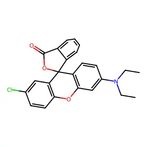 Spiro[isobenzofuran-1(3H),9'-[9H]xanthen]-3-one, 2'-chloro-6'-(diethylamino)- structure