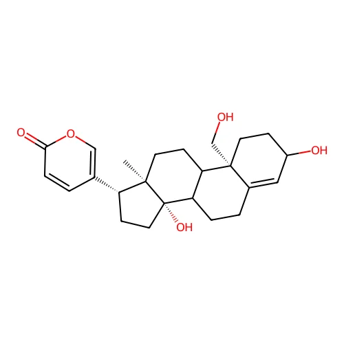 3,14,19-Trihydroxybufa-4,20,22-trienolide structure