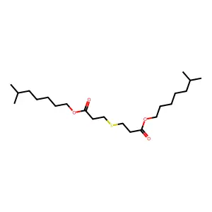 Propanoic acid, 3,3'-thiobis-, 1,1'-diisooctyl ester structure