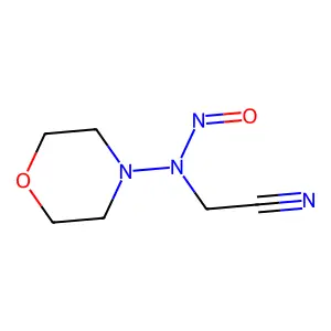 N-Nitrosomorpholinoaminoacetonitrile structure